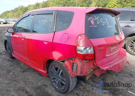 2007 Honda Fit Sport from USA, damaged, VIN JHMGD38627S010796